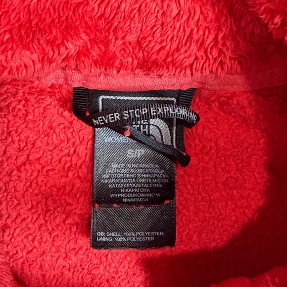 The North Face Small Vibrant Red Fleece Full Zip Sherpa Ultra Soft Jacket - Picture 5 of 9
